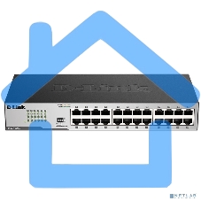 Неуправляемый коммутатор D-Link DGS-1024D/J1A с 24 портами 10/100/1000Base-T