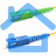 Патч-корд оптический переходной (SM), 9/125 (OS2), SC/APC-SC/UPC, (Simplex), LSZH, 2м