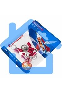 Наконечник кольцевой Rexant изолированный, ø8.4мм, 0.5-1.5мм², НКи 1.5-8 / НКи 1,25-8 / RV1.25-8, красный, в упак. 10 шт.