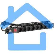 Блок распределения питания ITK PH12-8D1-P гор.размещ. 8xSchuko базовые 16A Schuko 2м