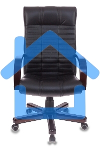 Кресло руководителя Бюрократ KB-10/WALNUT черный, искусственная кожа, крестовина металл