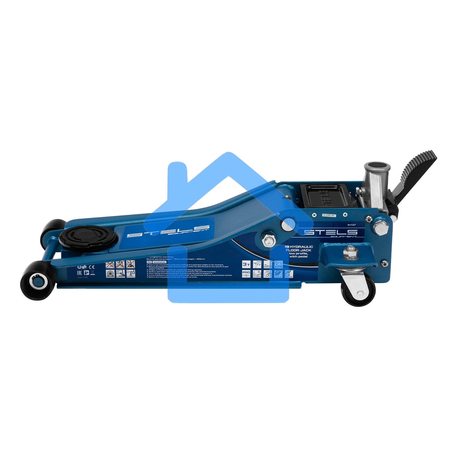 Домкрат STELS QUICK LIFT 51137 гидравлический подкатной, быстр,подъем, 3т
