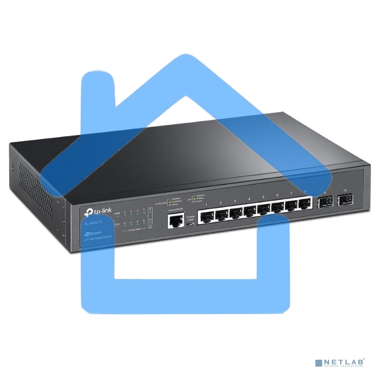 Коммутатор TP-Link SMB TL-SG3210 JetStream 8-Port Gigabit L2 Lite Managed Switch with 2 SFP Slots
