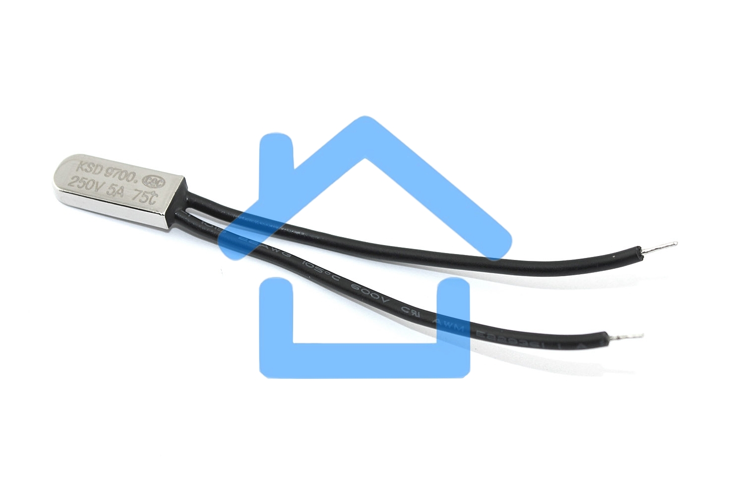 Термостат биметаллический KSD9700 5А/75 С нормально замкнутый