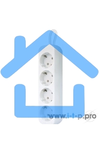 Удлинитель Defender E418 белый 1.8 м, 4 розетки 