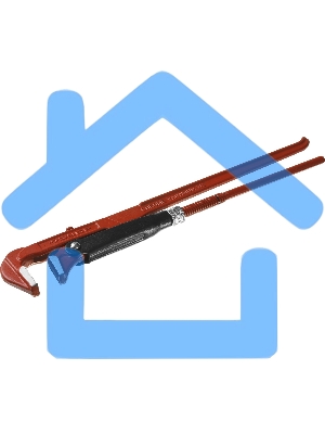 Ключ трубный ЗУБР 27314-2 МАСТЕР рычажный, прямые губки, цельнокованный, № 2, 1.5