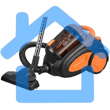 Пылесос Centek CT-2520 Orange оранжевый/черный, 400/2200 Вт, уборка сухая, пылесборник циклонный фильтр, 2 л