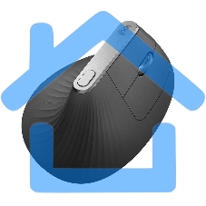 Мышь беспроводная/проводная Logitech MX Vertical графитовый, 4000 dpi, радиоканал, Bluetooth, USB, кнопки - 6