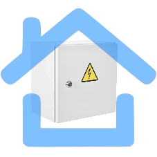 Шкаф ЭКОНОМ уличный всепогодный настенный укомплектованный (В300 Ш300 Г210), комплектация T2-IP65