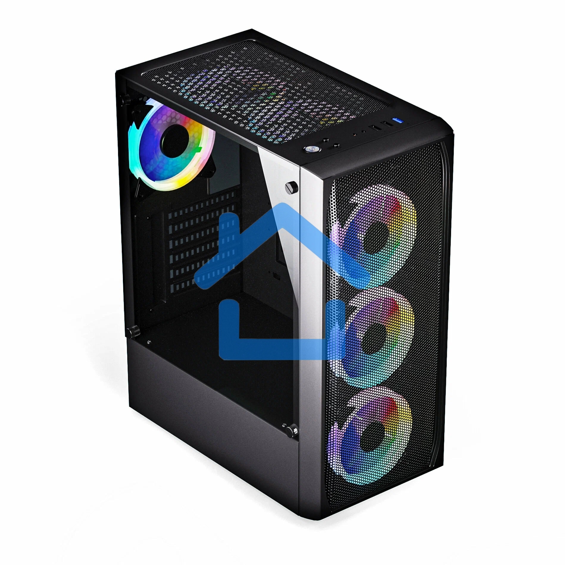 Компьютерный корпус ABR GQ-3 (8017) (USB 3.0X1 + USB 2.0 X2+audio)