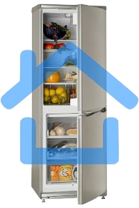 Холодильник Atlant XM-4012-080 серебристый двухкамерный 201/101л морозилка снизу