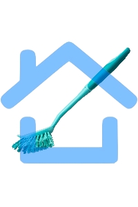 Щетка для посуды квадратная 68х37х275 мм, двухкомпонентная рукоятка Elfe