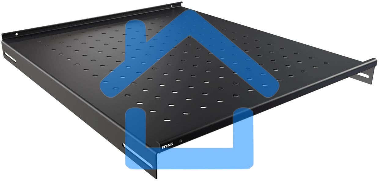 Полка стационарная NTSS NTSS-FS-H-600-BL 1U нагр.:100кг. 19