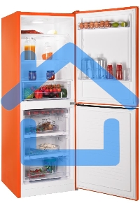 Холодильник Nordfrost NRB 161NF OR оранжевый двухкамерный 170/105 л морозилка снизу, капельная система