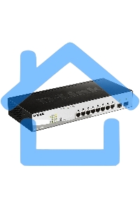 Коммутатор настраиваемый L2 PoE-коммутатор, 8x1000Base-T PoE, 2х1000Base-X SFP, PoE-бюджет 65 Вт, упрощенный интерфейс CLI
