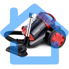 Пылесос Centek CT-2528 Red красный/черный, 350/2000 Вт, уборка сухая, пылесборник циклонный фильтр, 1.5 л