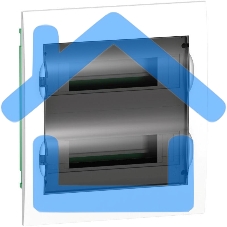 Бокс СП EASY9 встраив. с прозрачной дверью 2ряда 24мод. SchE EZ9E212S2FRU