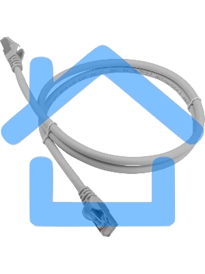 Патч-корд LANMASTER LSZH FTP кат.6A, 0.5 м, серый