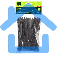 Хомуты, 150 х 3,6 мм, пластиковые, черные, 100 шт. Сибртех Хомуты, 150 х 3,6 мм, пластиковые, черные, 100 шт. Сибртех