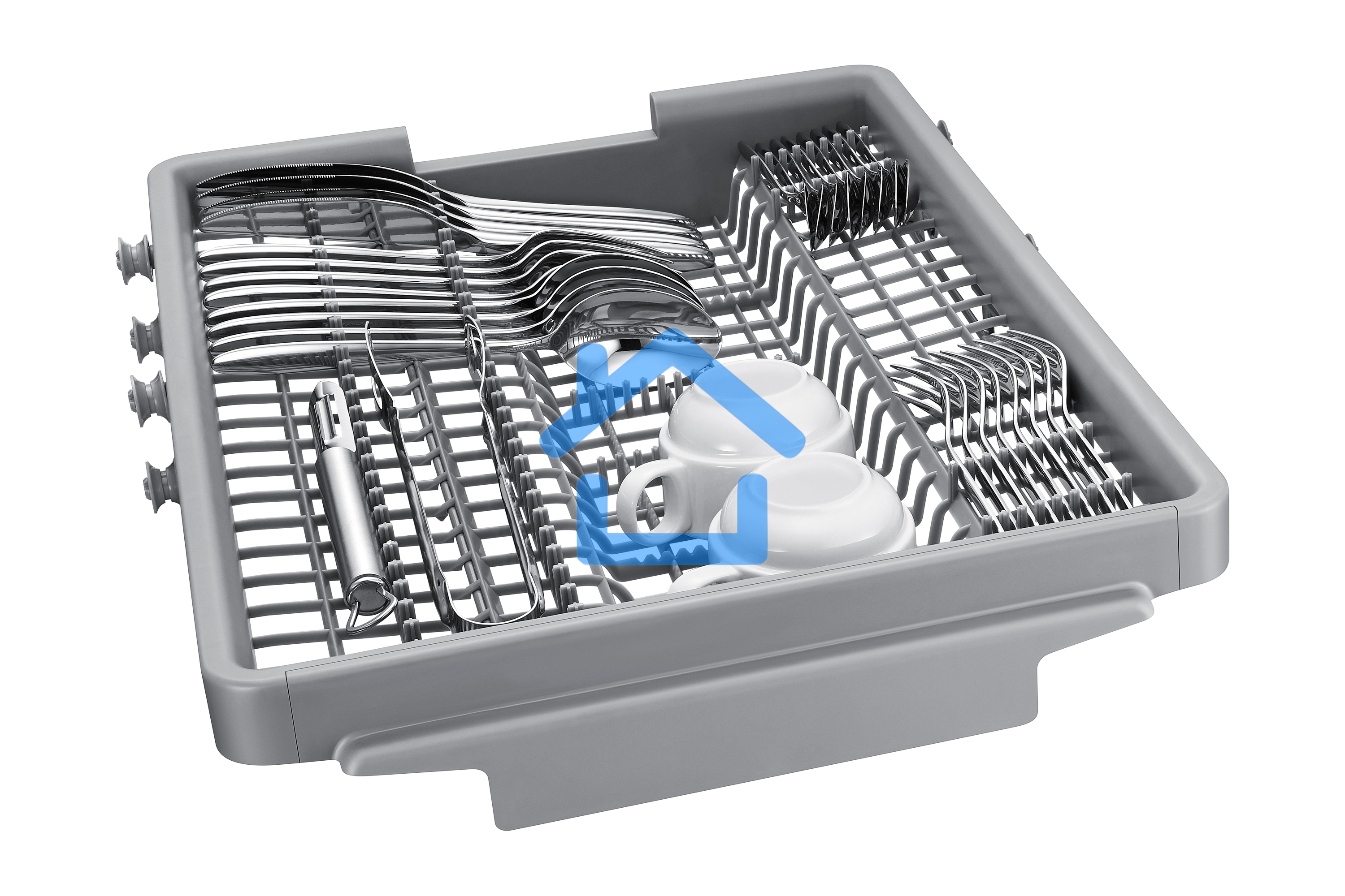 Встраиваемая посудомоечная машина Samsung DW50R4050BB/WT, черный, 45 см, 10 компл., 46 дБ, класс A+