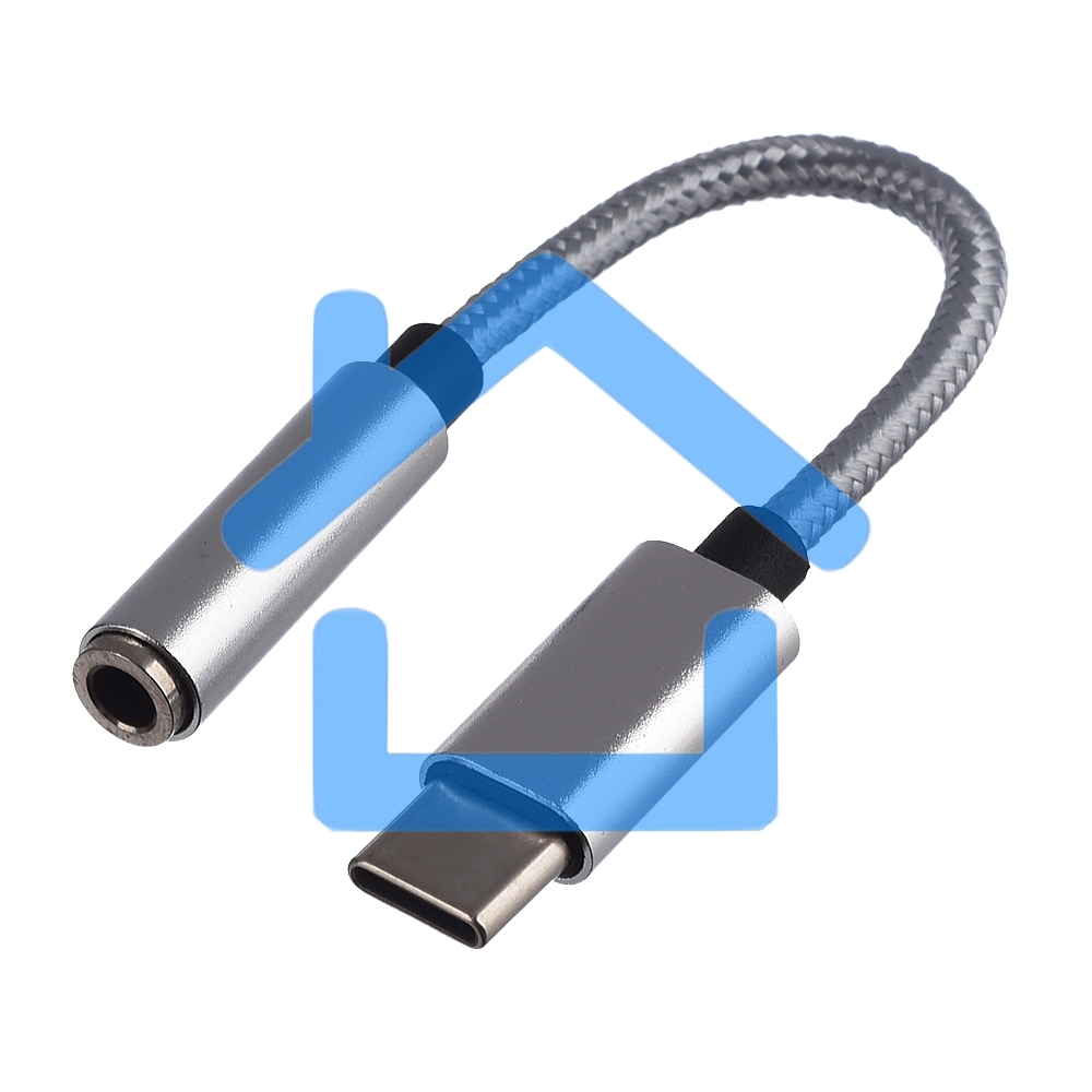 Адаптер GoPower Jack3.5MM(F)-TYPE-C(M) 00-00027481 0.1M белый