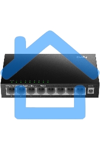 Коммутатор 8-Port 10/100 Mbps Desktop Switch, 8 10/100M RJ45 Ports, Loop Detection, Metal Case, Power Saving, Plug & Play