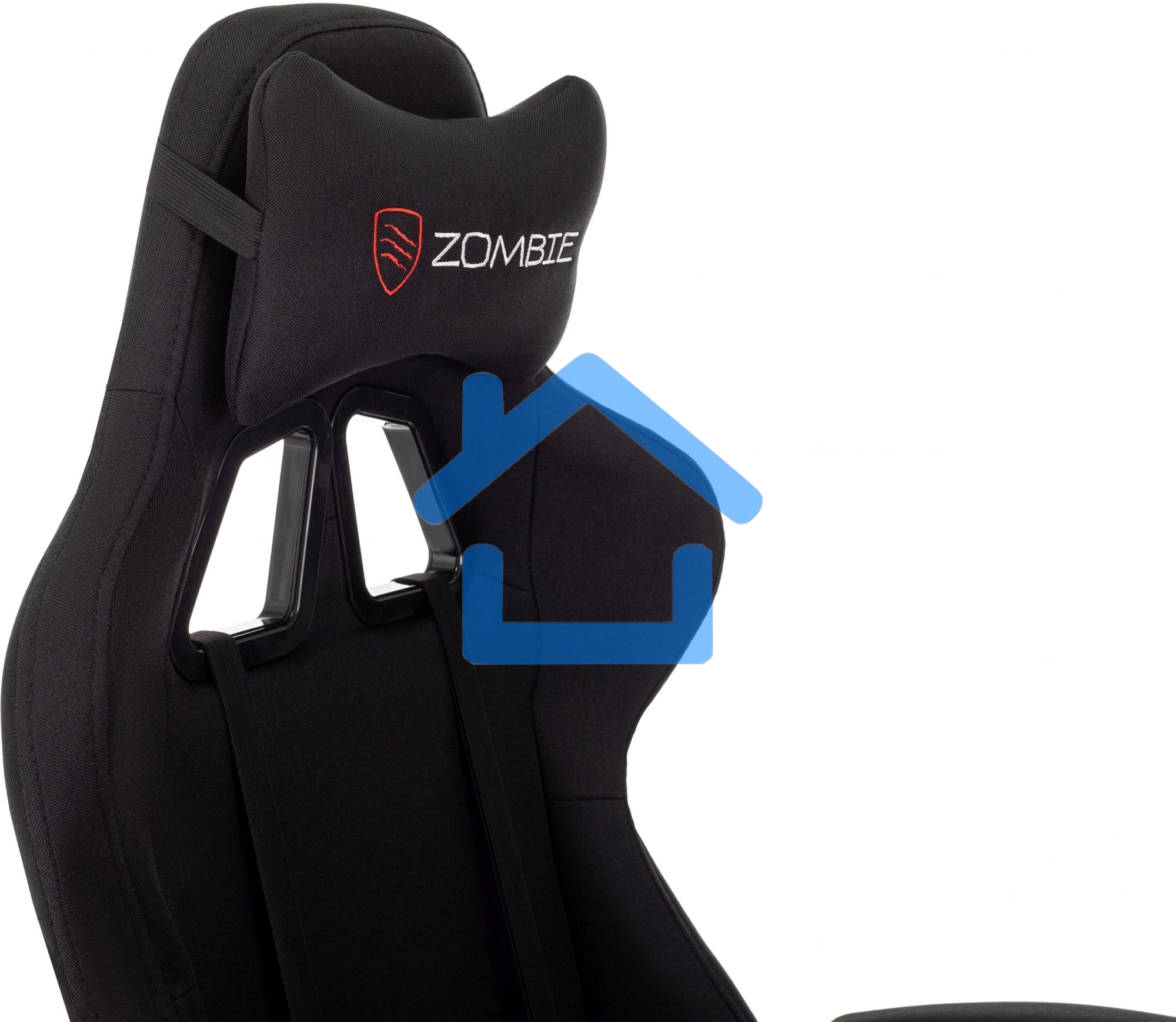 Кресло игровое Zombie Shadow черный Neo Black с подголов. крестов. пластик подст.для ног пластик черный