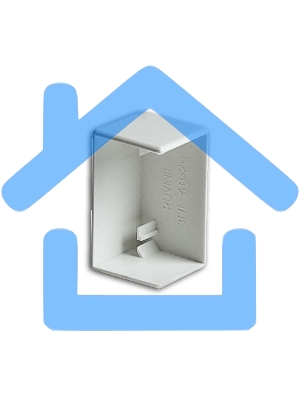 Заглушка 40х25 бел. Рувинил ЗГЛ-40х25