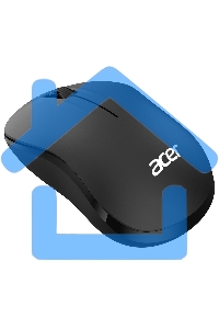 Мышь беспроводная Acer OMR160 черный, 1200 dpi, радиоканал, USB, кнопки - 3