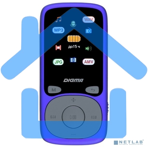 Плеер Hi-Fi Flash Digma B4 8Gb синий/1.8