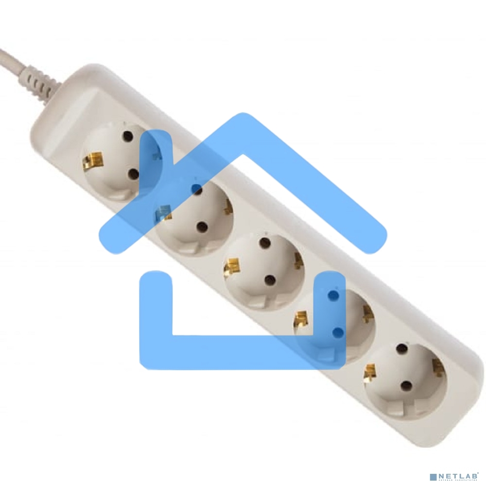 Удлинитель 5 гнезда 5м с/з U-5e-5m ПВС Б0028377 ЭРА