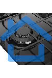 Газовая варочная панель MONSHER, газ, High-Tech, 44 см, автоматический электроподжиг, газ-контроль, форсунки под сжиженый газ, SABAF конфорки, чугунные решетки, черный