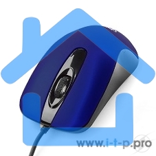 Мышь проводная Gembird MOP-400-B синий, 1000 dpi, USB, кнопки - 3