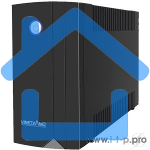 Источник бесперебойного питания Импульс Юниор 1000 1000 ВА/600 Вт, LED, АКБ 2х5А·ч, IEC-C13x4,черный 00-КБ001551