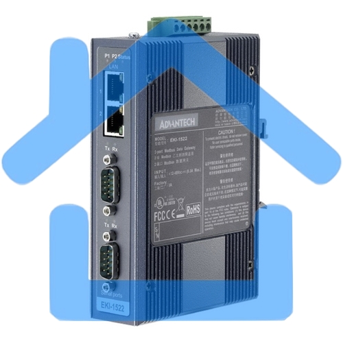 EKI-1522I-CE Интерфейсный модуль 2 порта 10/100Base-T, 2 порта RS-232/422/485, -40...+75C Advantech
