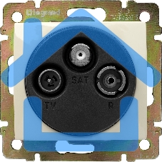 Розетка Legrand 774335 TV-RD-SAT Valena звезда 1,5Дб 2400МГц (слоновая кость)