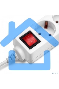 Сетевой удлинитель Buro BU-PS3.1/W 1.5м (3 розетки) белый (пакет ПЭ)