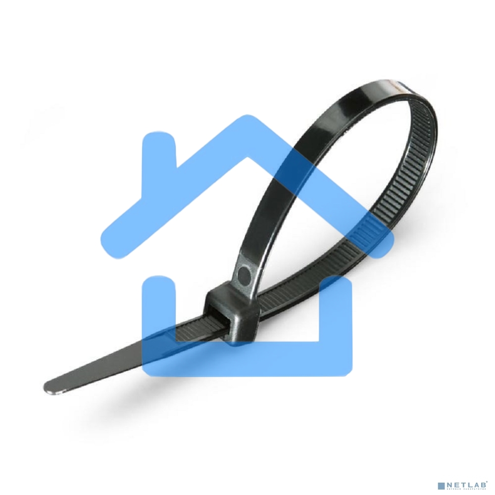 Нейлоновые стяжки FORTISFLEX КСС 3х150 черный 100 штук 49408