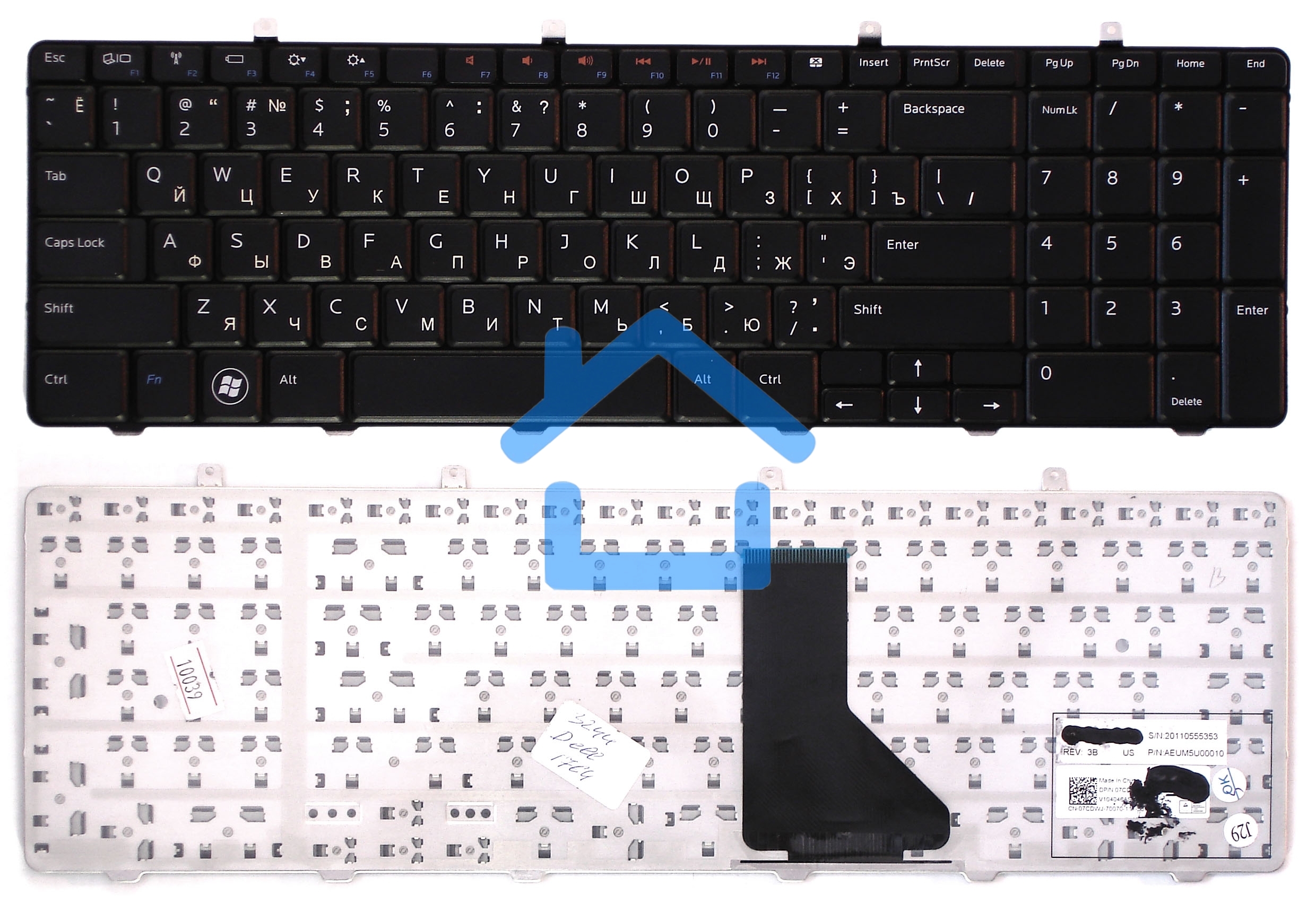 Клавиатура для ноутбука Dell Inspiron 1764 черная
