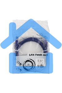 Патч-корд UTP Cablexpert PP12-1.5M/V кат.5e, 1.5 м, литой, многожильный (фиолетовый)