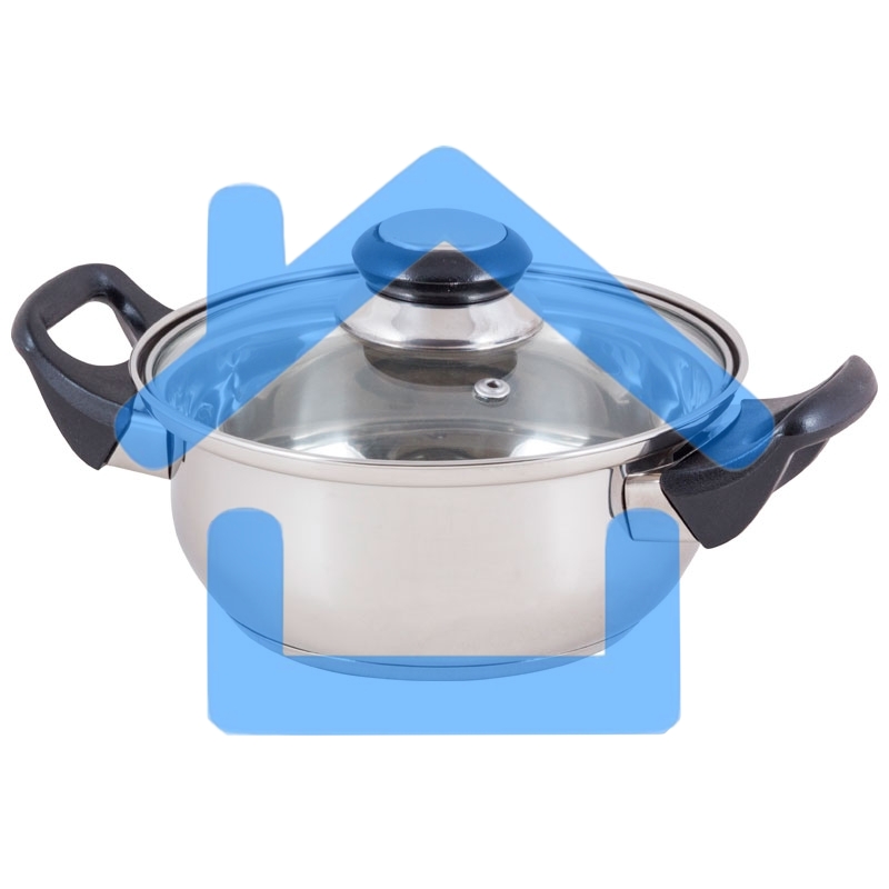 Кастрюля BAK-S-01 из нерж стали с крышкой