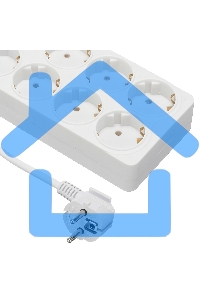 Сетевой фильтр Buro 800SH-3-W 3м (8 розеток) белый (коробка)