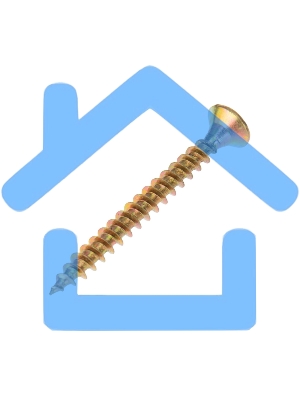 Саморез универсальный KRANZ 3.5х35, желтый цинк, упаковка поставщика ( 12 000 шт. )