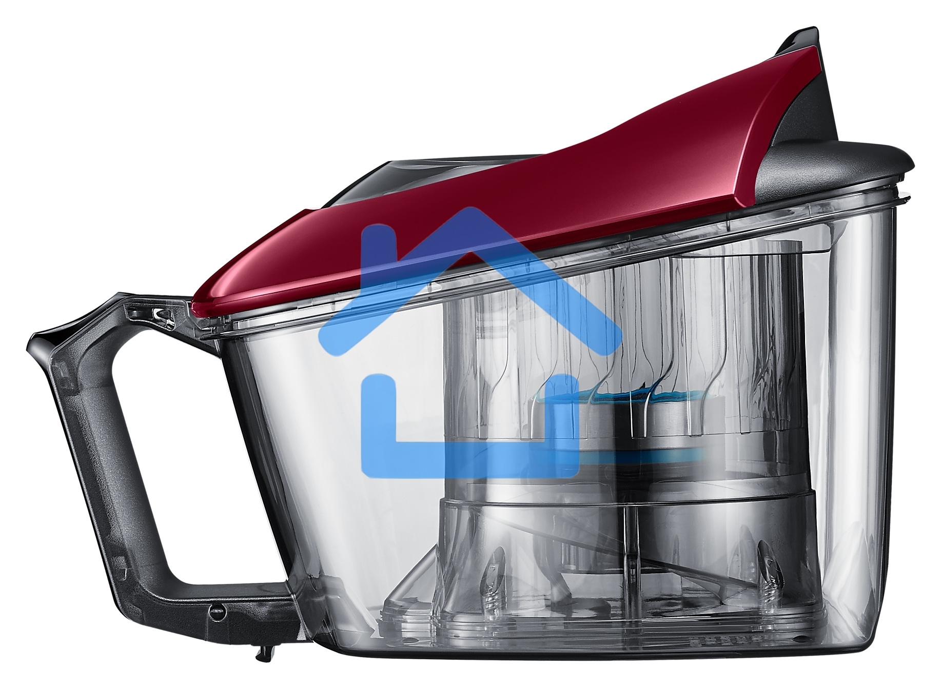 Пылесос Samsung VC18M31A0HP бордовый/черный, 380/1800 Вт, уборка сухая, пылесборник контейнер 2 л