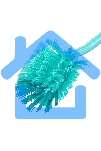 Щетка для посуды квадратная 68х37х275 мм, двухкомпонентная рукоятка Elfe