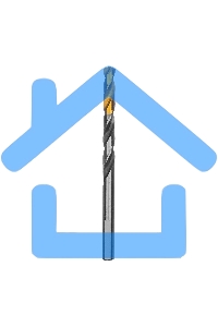 Сверло спиральное по металлу Denzel 6,5 x 93мм, Р6М5, Golden Tip, многогранная заточка