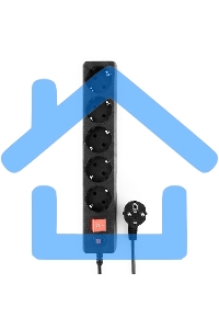 Сетевой фильтр Гарнизон ЕНLB-4 0,5 м 5 розеток черный 