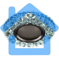 Светильник Hiper Светильник встраиваемый прозрачный H071-1 MR16+3Вт LED Диаметр 9,5см LED + GU5.3