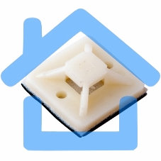 Площадка самоклеящаяся Rexant 20х20 мм, белая, упаковка 10 шт.