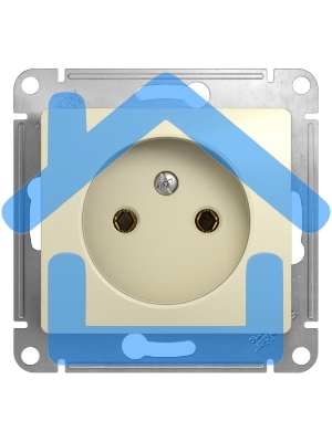 Механизм розетки 1-м СП Glossa 16А IP20 без заземл. беж. SchE GSL000241